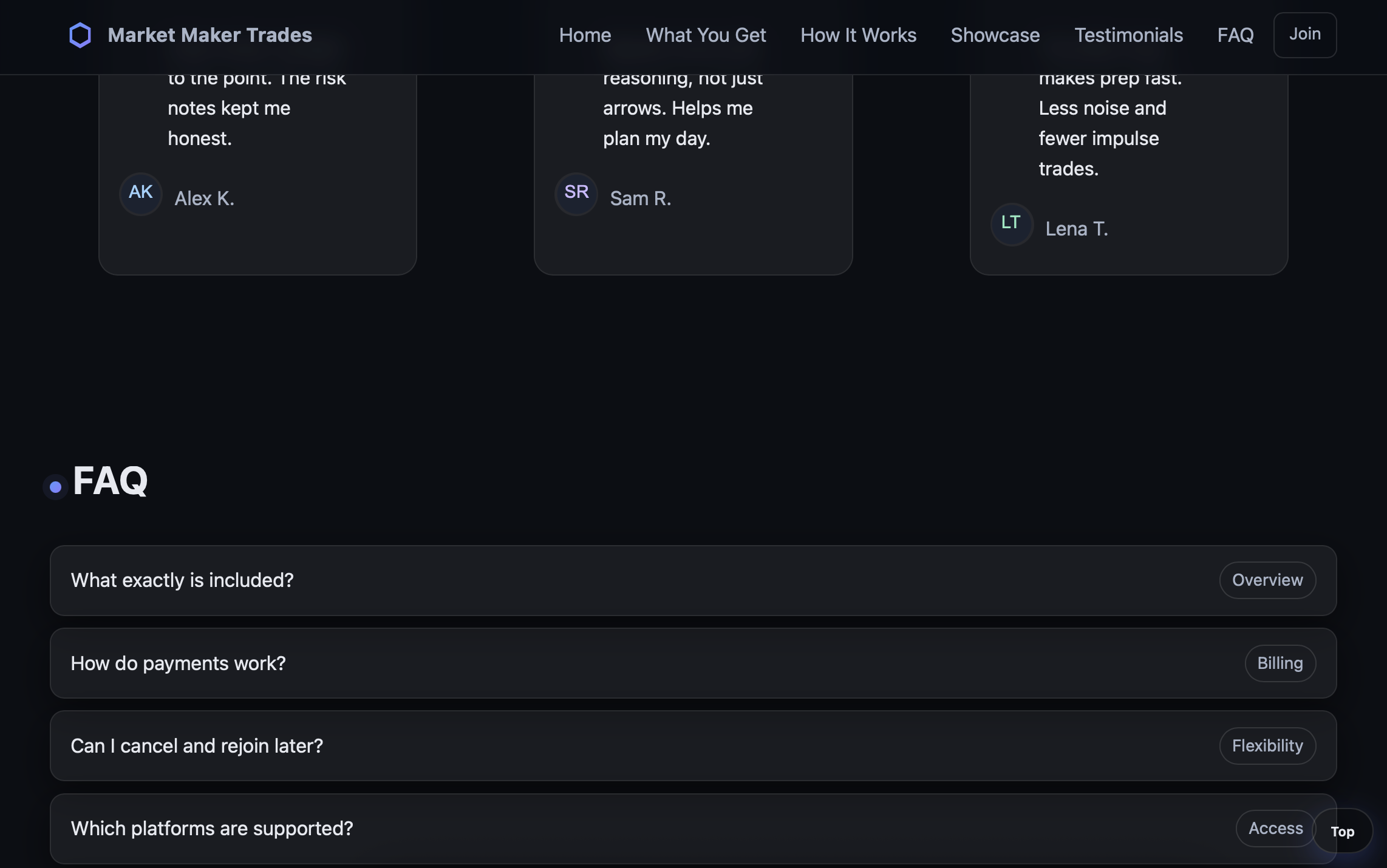 Desktop view section 3