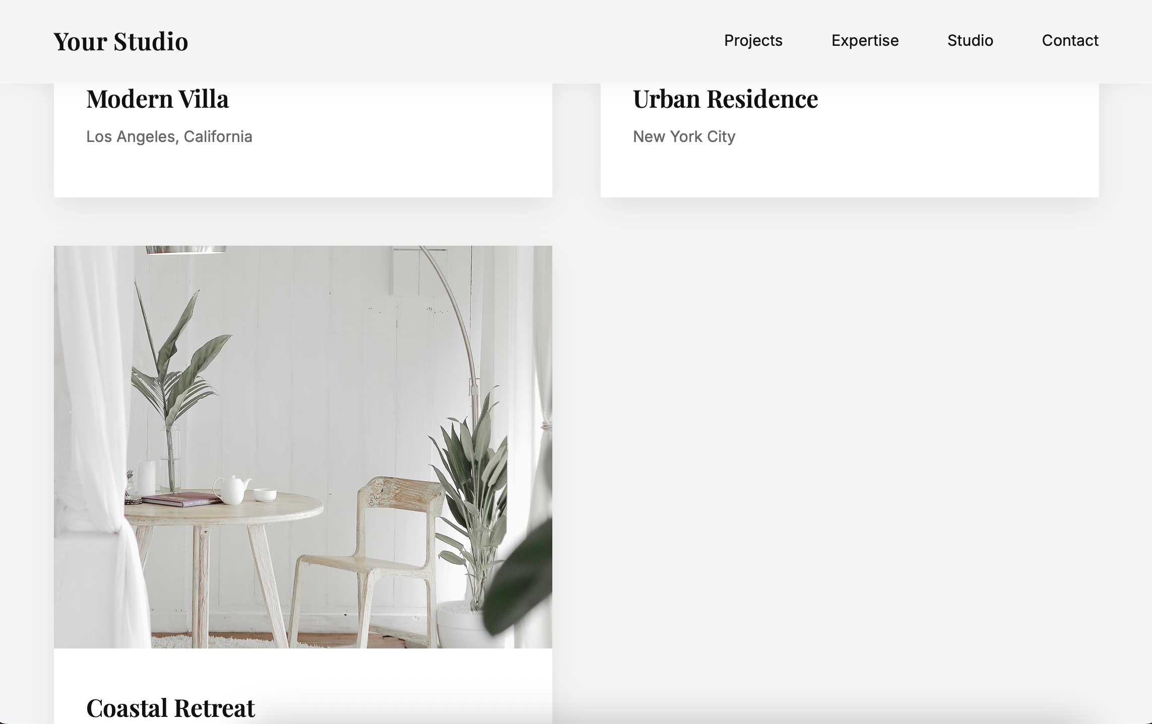 Architecture case study layout